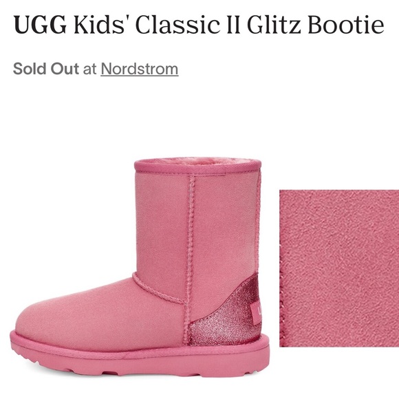 UGG Kid’s Classic II Glitz Shearling Bootie - Picture 4 of 16